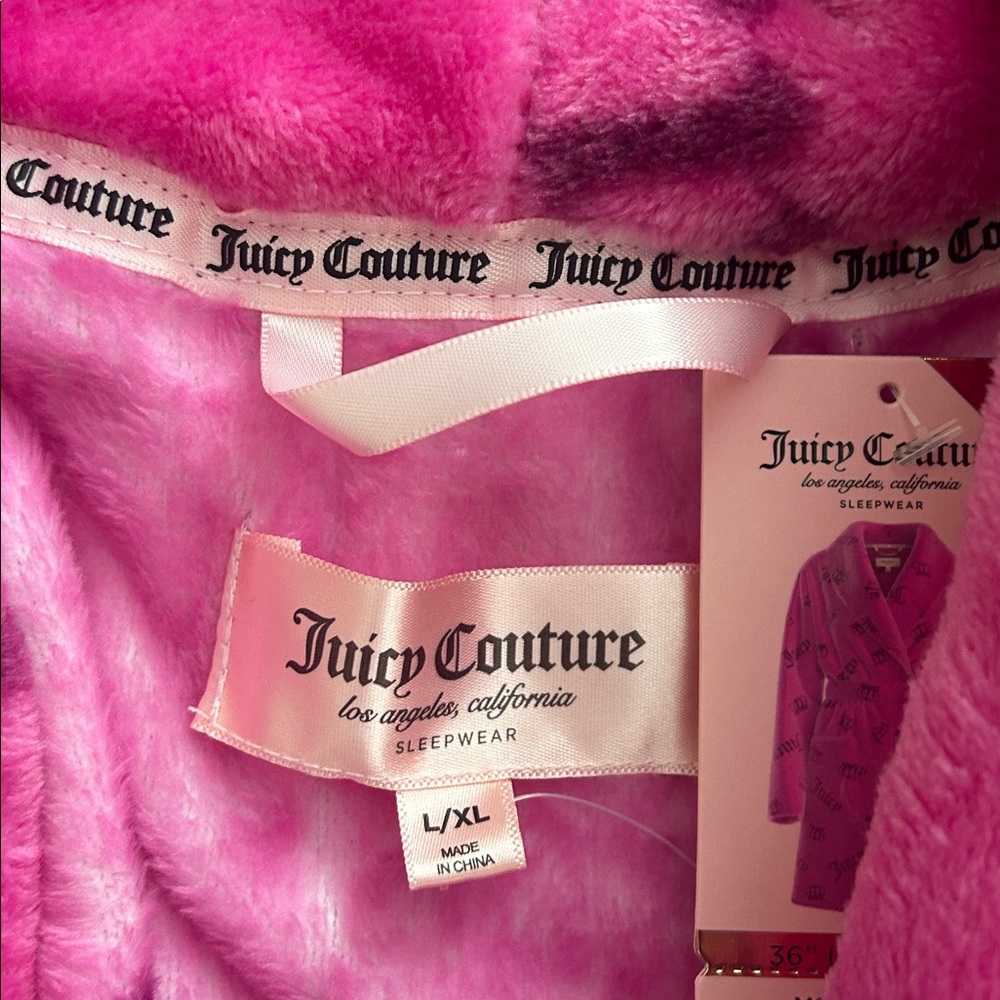 Juicy Couture Pink Robe - NWT - Picture 4 of 8